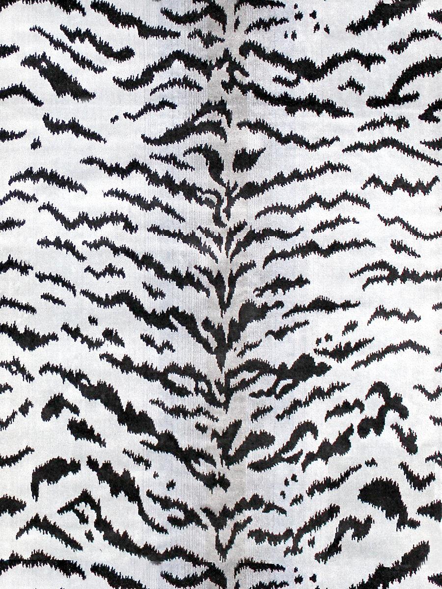 Velvet Tiger Print Upholstery Fabric