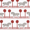 Schumacher Polka Dot Pony Red Fabric