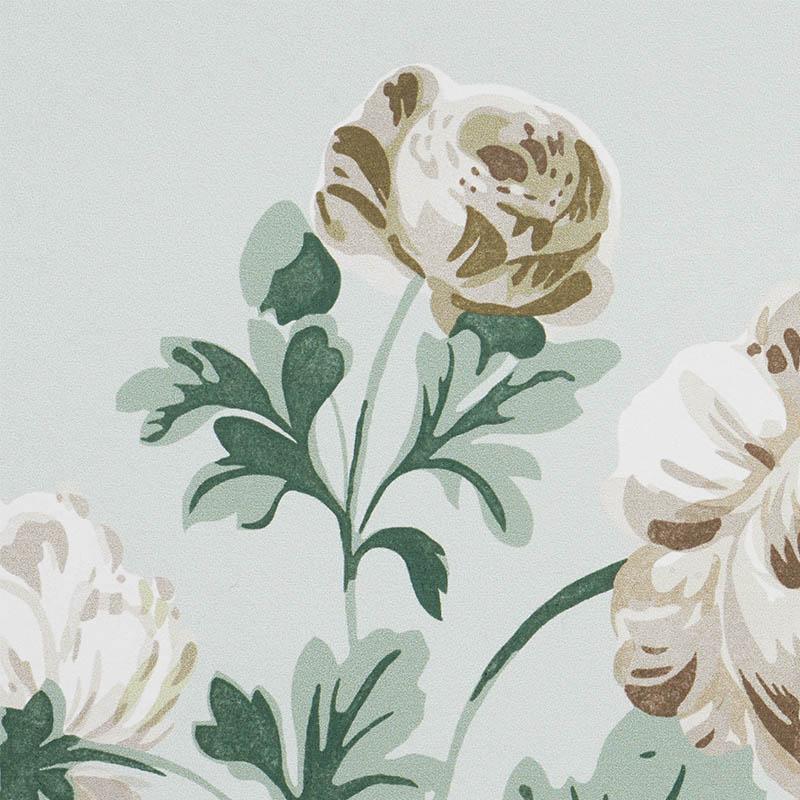 Schumacher Betty Celadon Wallpaper