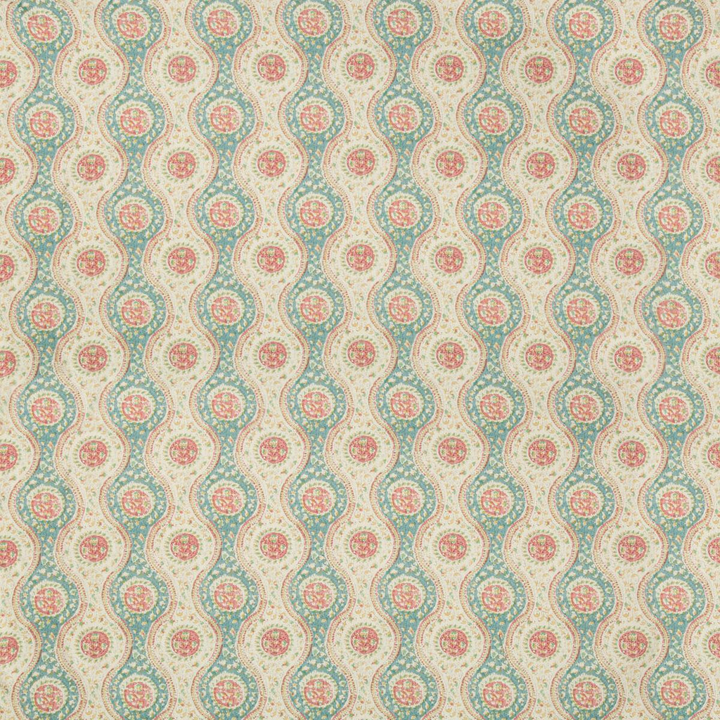 Brunschwig & Fils NADARI PRINT TEAL/ROSE Fabric