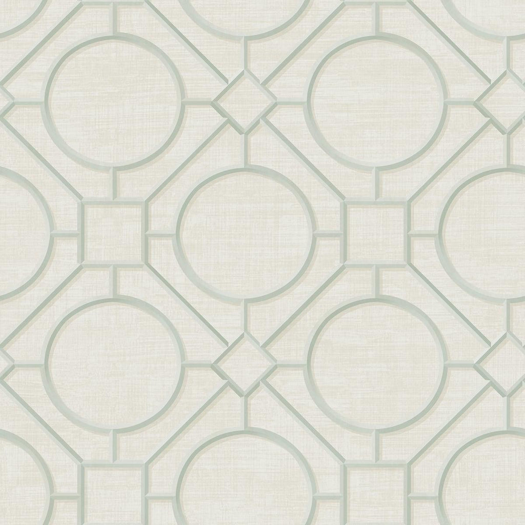 Seabrook Silk Road Trellis Beige Wallpaper