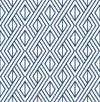 Seabrook Navy Diamond Geometric Navy & White Wallpaper