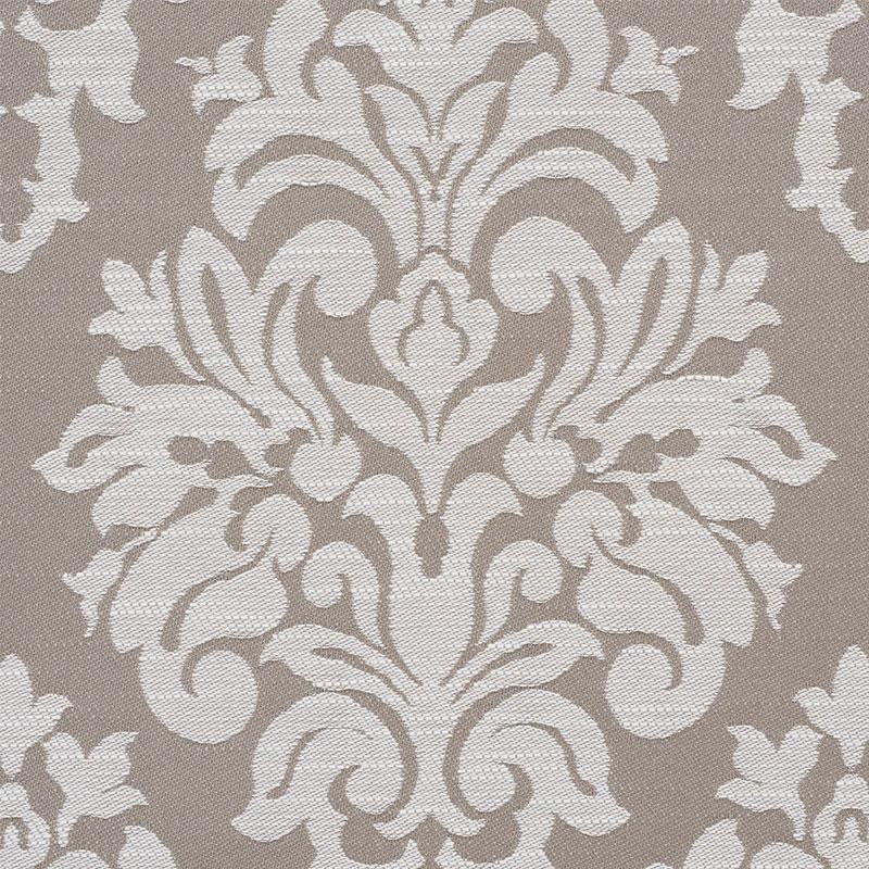 Schumacher Dauphine Damask Indoor/Outdoor Taupe Fabric