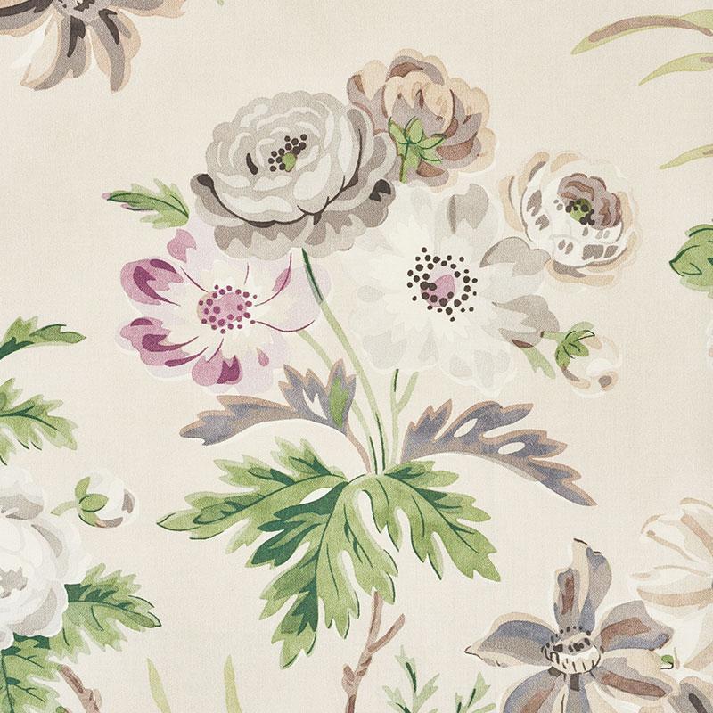 Schumacher Cecil Chintz Wisteria Fabric