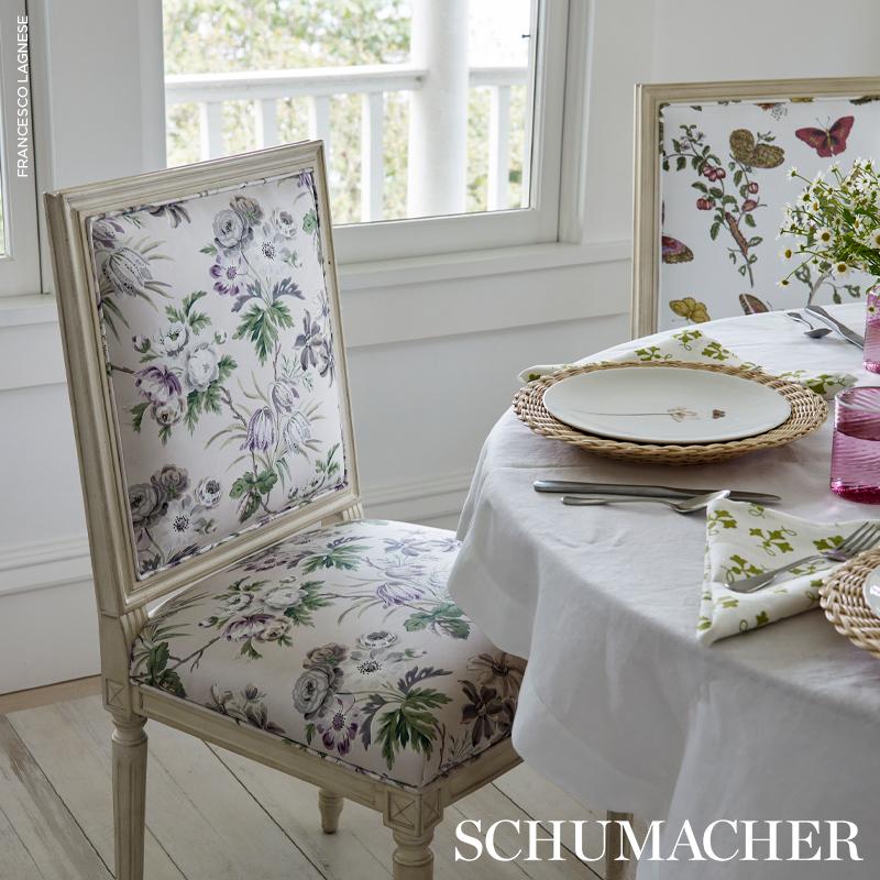 Schumacher Cecil Chintz Wisteria Fabric