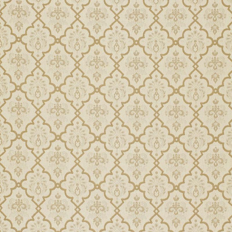 Schumacher Hedgerow Trellis Indoor/Outdoor Sand Fabric