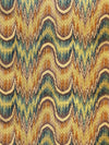 Old World Weavers Point De Hongrie Brown / Green / Gold Upholstery Fabric