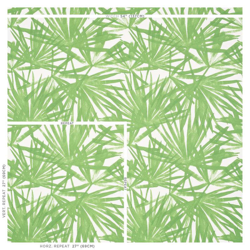 Schumacher Sunlit Palm Green Wallpaper