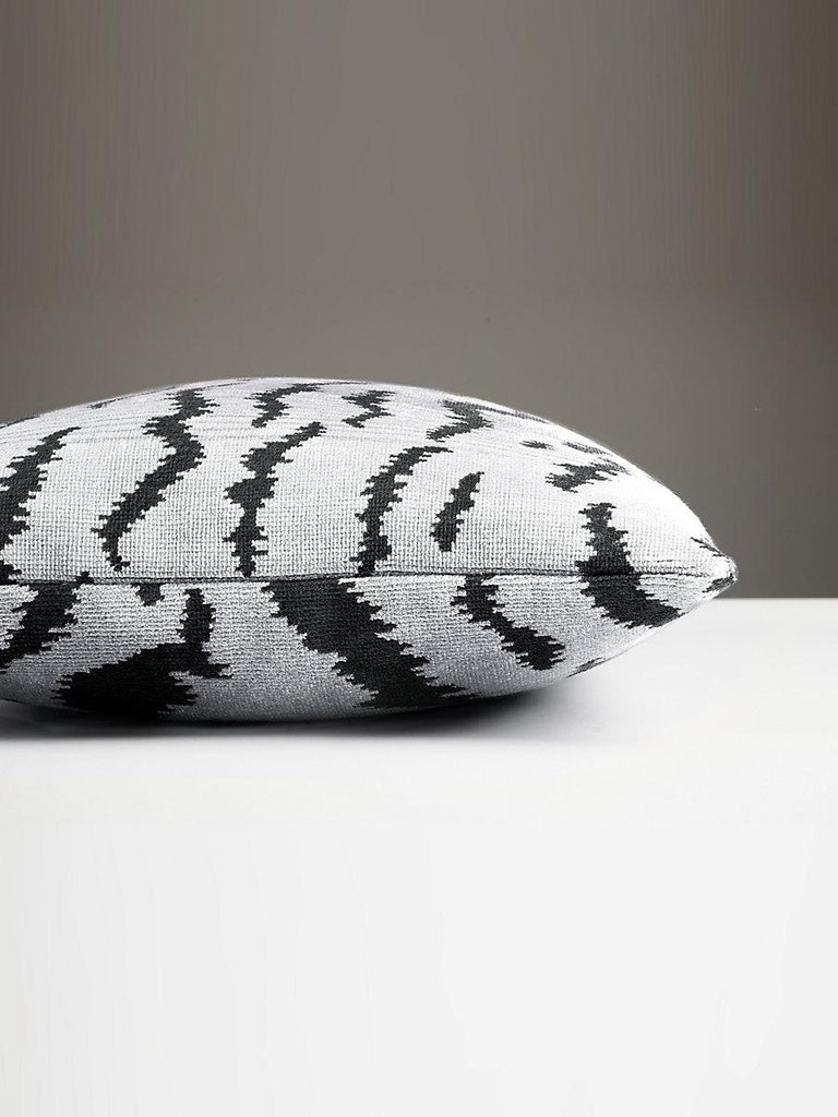 Scalamandre Tigre Lumbar Off-White & Black Pillow