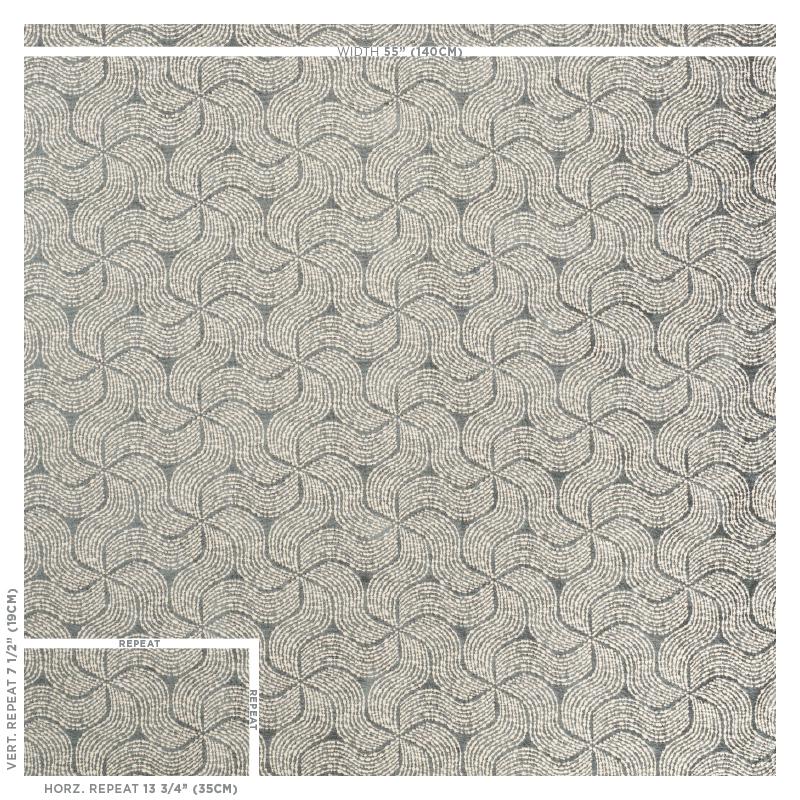 Schumacher Fiador Charcoal Fabric