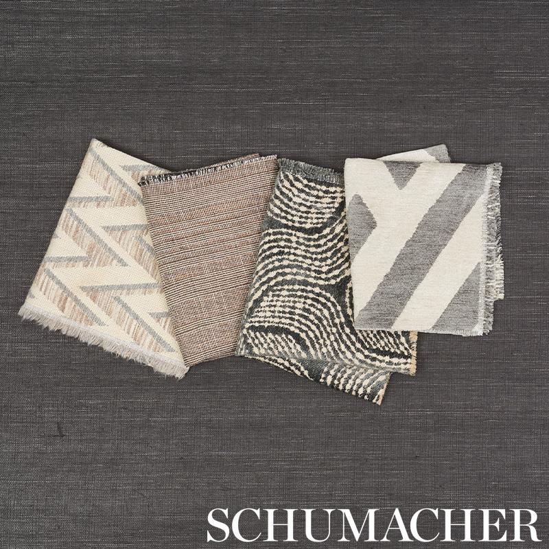 Schumacher Fiador Charcoal Fabric