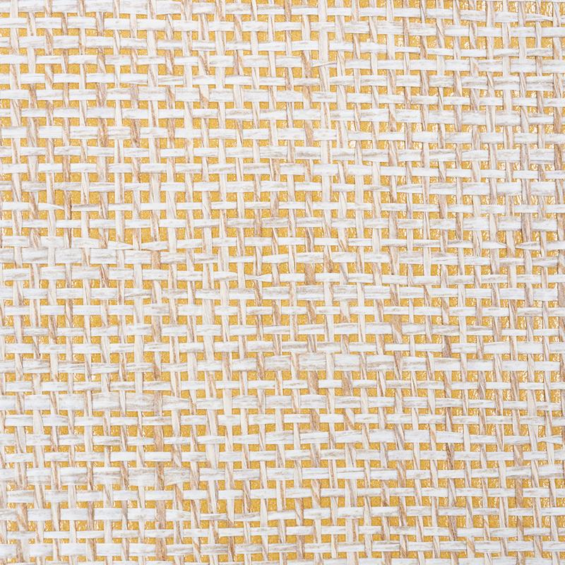 Schumacher Open Paperweave Straw Wallpaper
