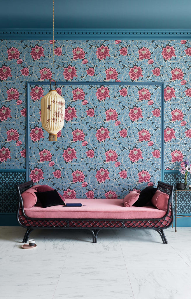 Cole & Son AURORA CERISE/CERULEAN BL Wallpaper