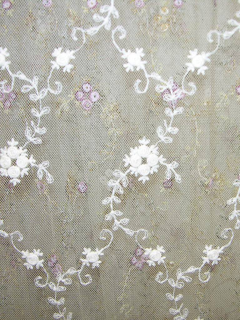 Old World Weavers Florinette Sheer Ecru Fabric