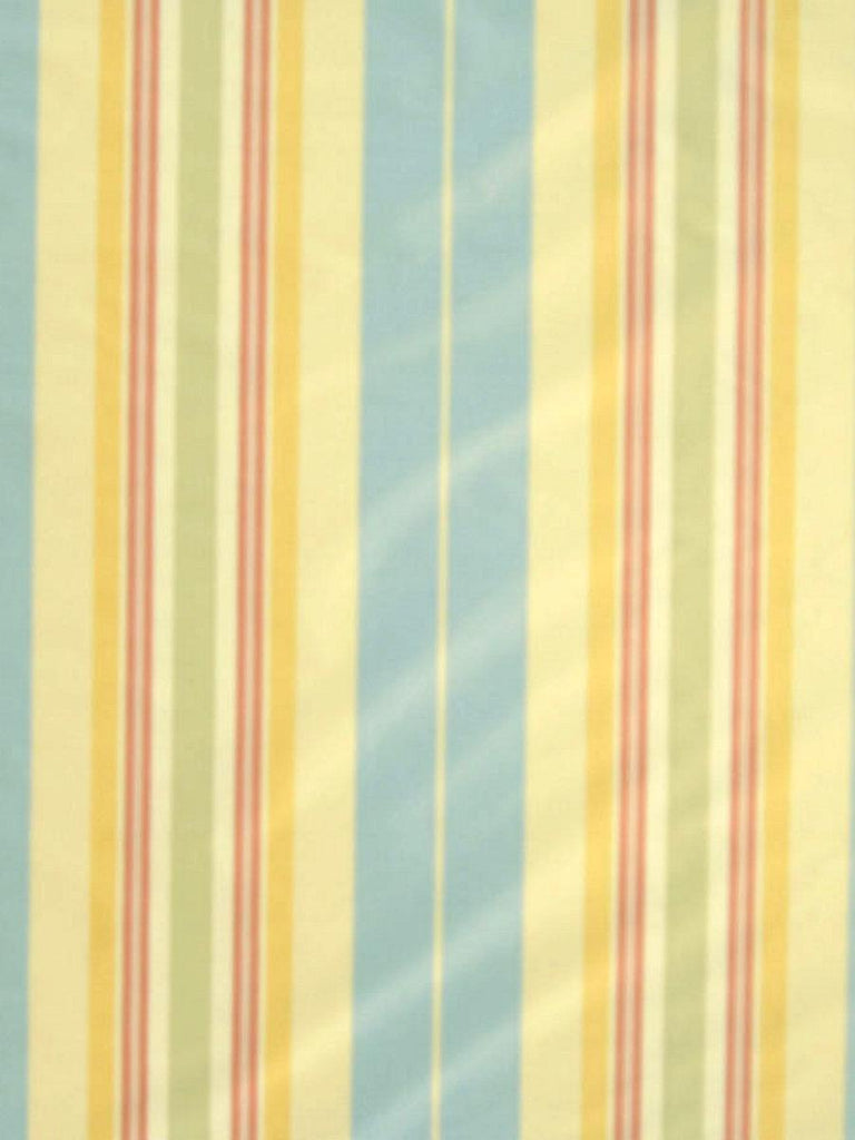 Old World Weavers Ashley Stripe Blue, Gold & Beige Fabric