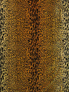 Old World Weavers Leopard Velvet Gold / Brown Upholstery Fabric