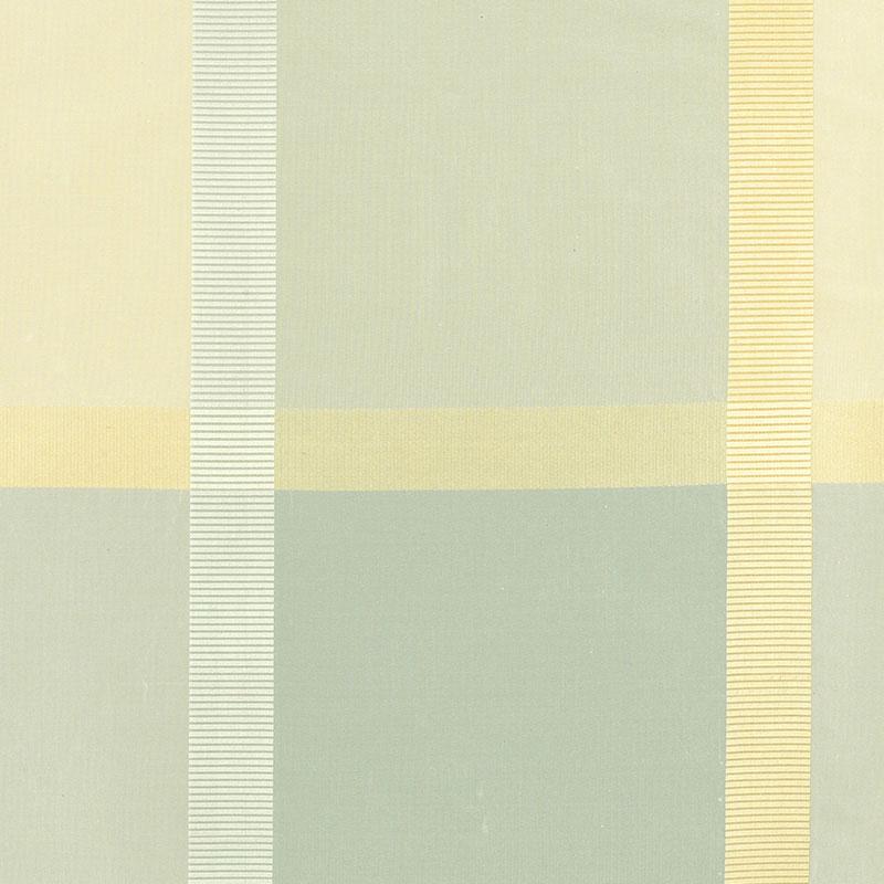 Schumacher Surat Silk Plaid Robin'S Egg Fabric