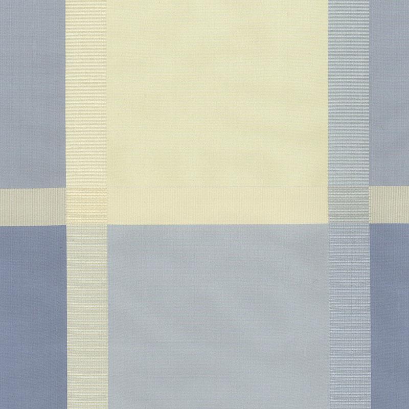 Schumacher Surat Silk Plaid Bluebell Fabric