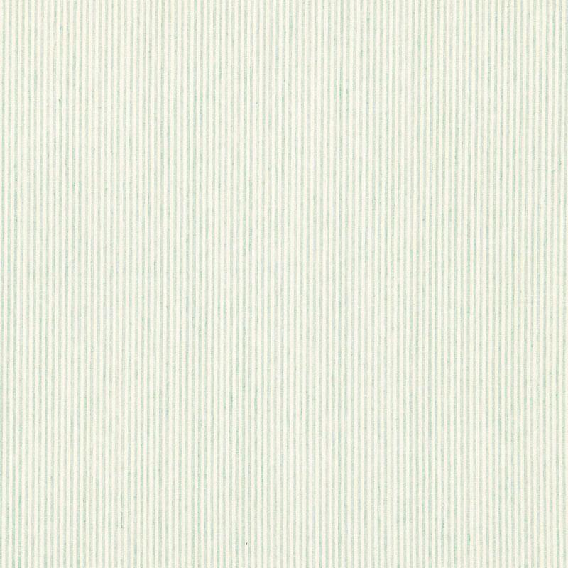 Schumacher Wesley Ticking Stripe Aqua Fabric