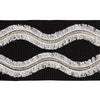 Schumacher Ogee Embroidered Tape Black Trim