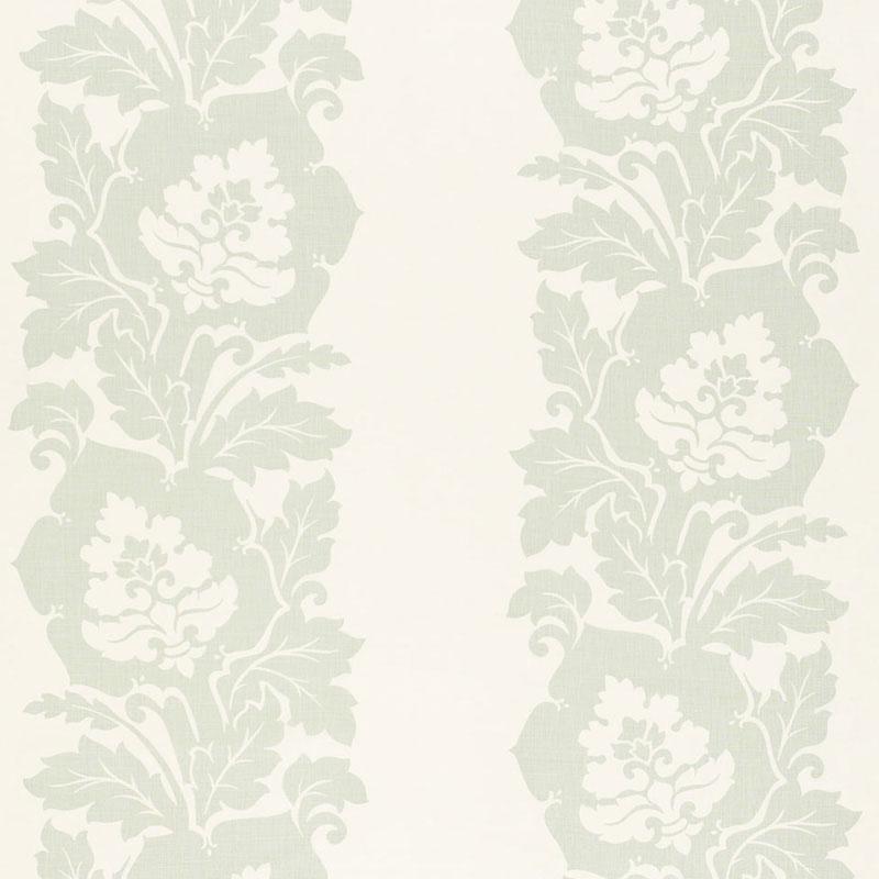 Schumacher Margate Damask Print Sky Fabric