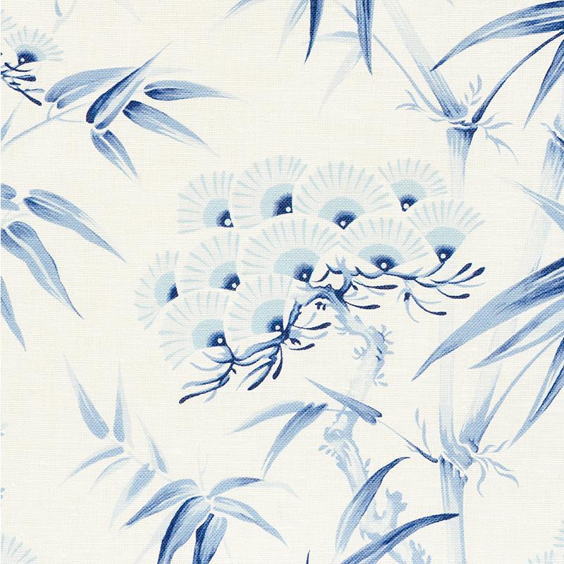 Schumacher Arita Floral Porcelain Fabric