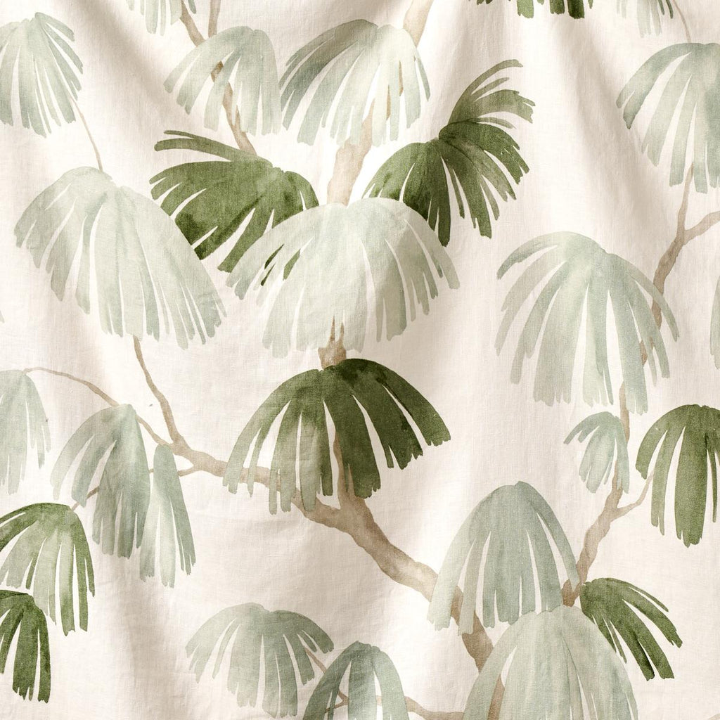 Schumacher Weeping Pine Sage Fabric