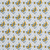 Schumacher Basile Trellis Yellow & Blue Fabric