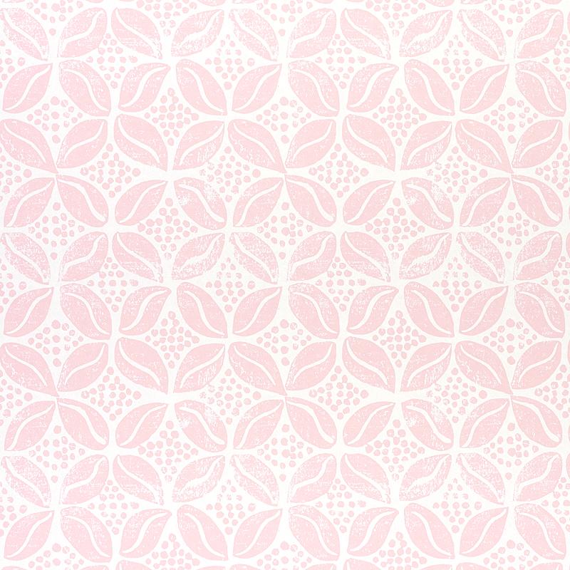 Schumacher Coffee Bean Pink Wallpaper