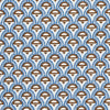 Schumacher Abelino Blue & Brown Fabric