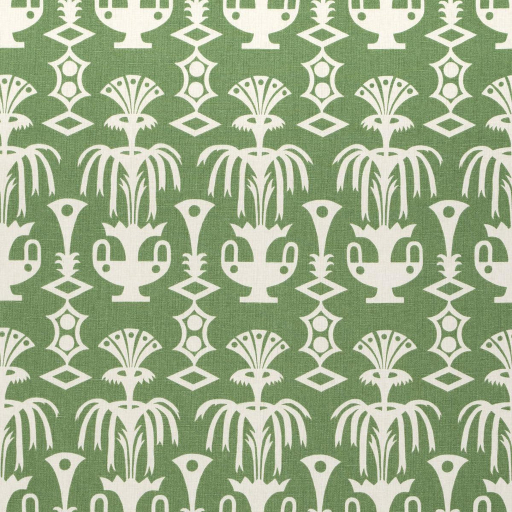 Schumacher Fountain Grass Green Fabric