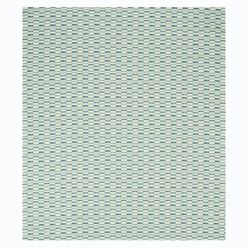 Schumacher Ashcroft Matelass Indoor/Outdoor Blue Fabric