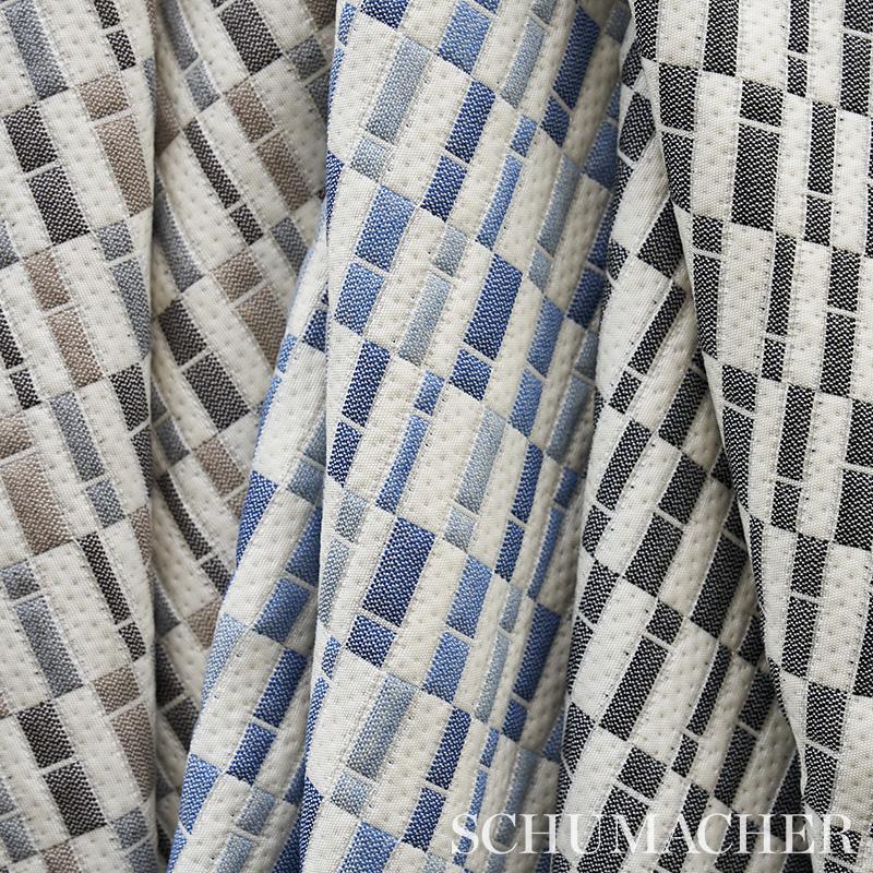 Schumacher Ashcroft Matelass Indoor/Outdoor Neutral Fabric