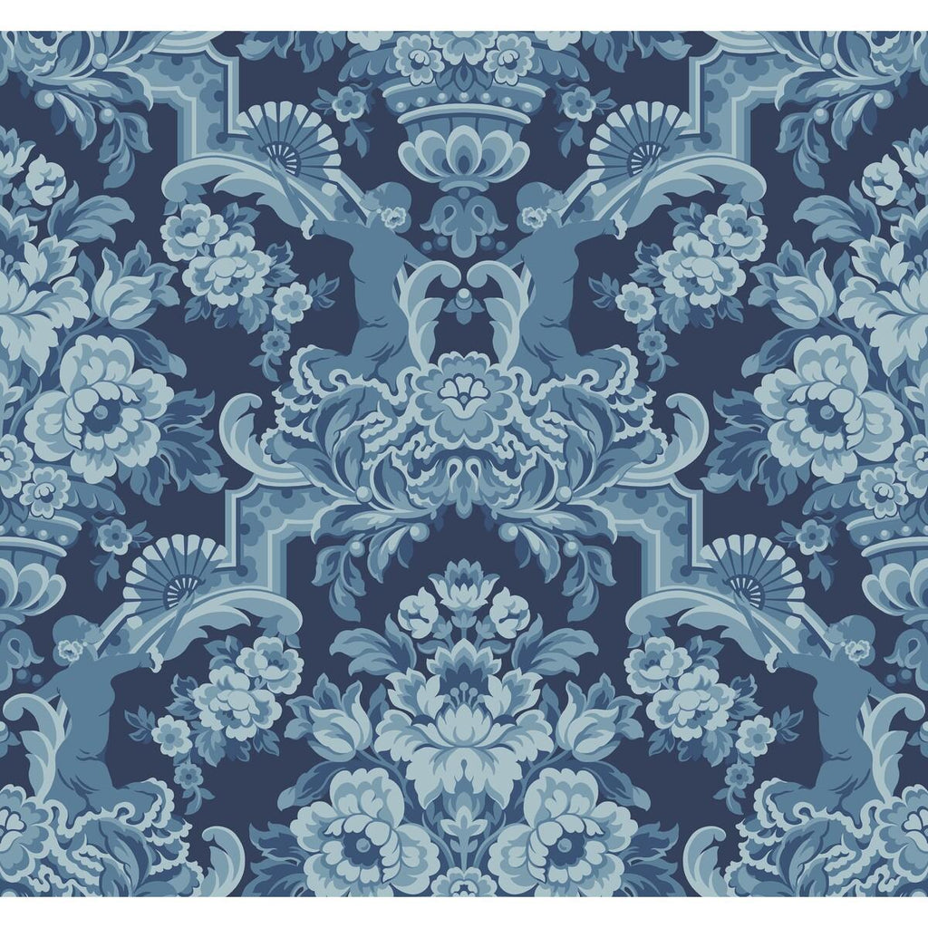 Cole & Son LOLA CHINA BLUES ON MIDNIGHT Wallpaper