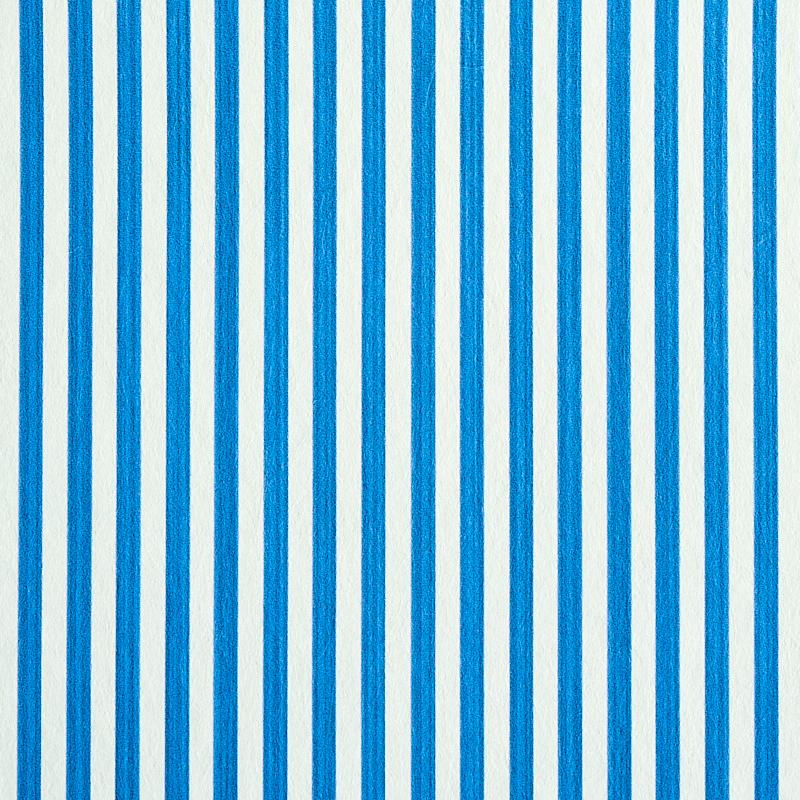 Schumacher Edwin Stripe Narrow Cobalt Wallpaper