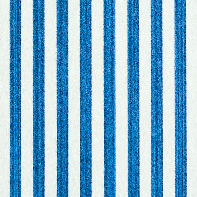 Schumacher Edwin Stripe Narrow Navy Wallpaper