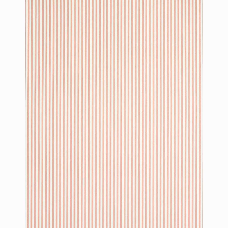 Schumacher Edwin Stripe Narrow Pink Wallpaper