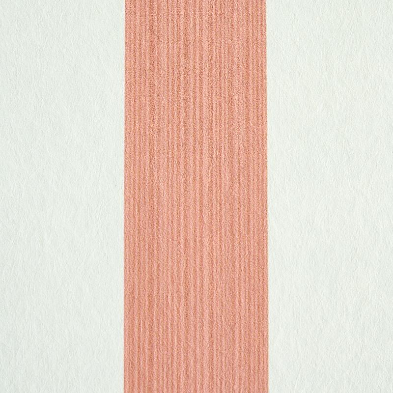 Schumacher Edwin Stripe Medium Pink Wallpaper