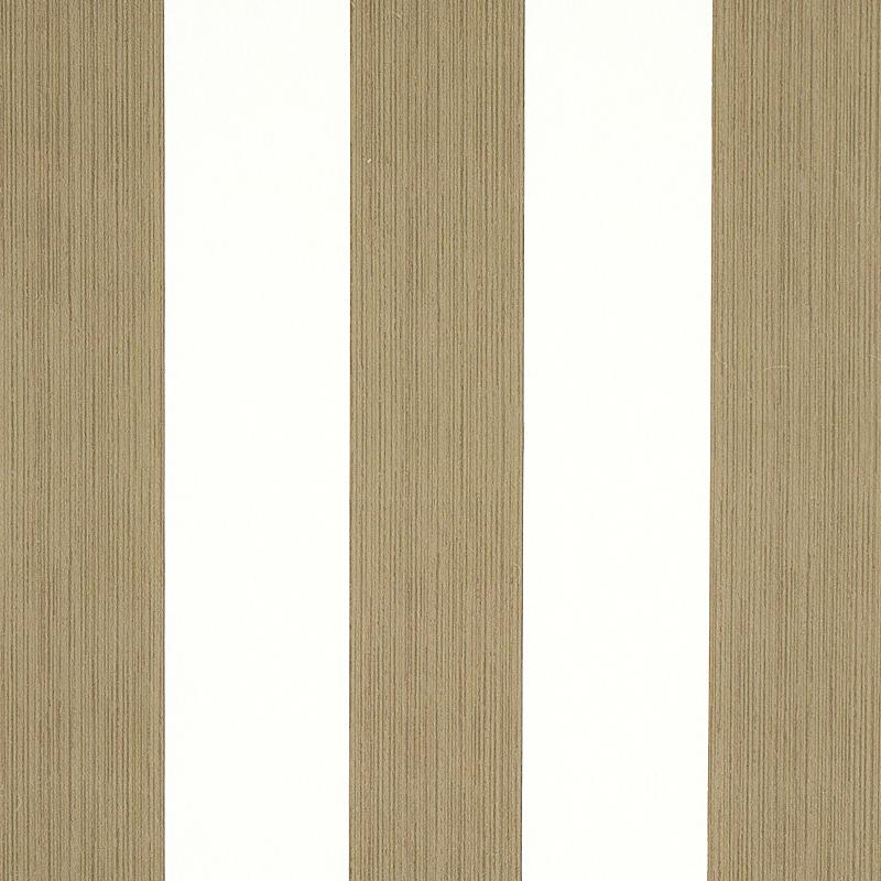 Schumacher Edwin Stripe Wide Mushroom Wallpaper