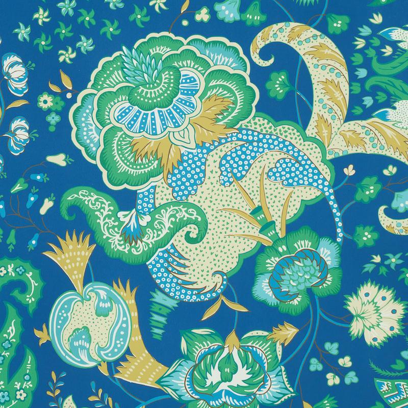 Schumacher Majorelle Blue Wallpaper