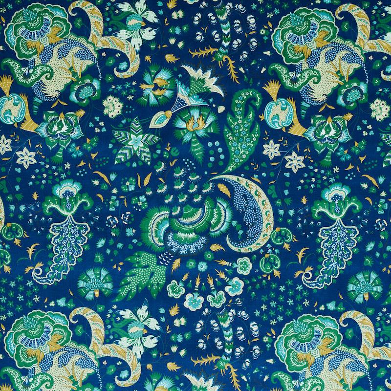 Schumacher Majorelle Velvet Blue Fabric