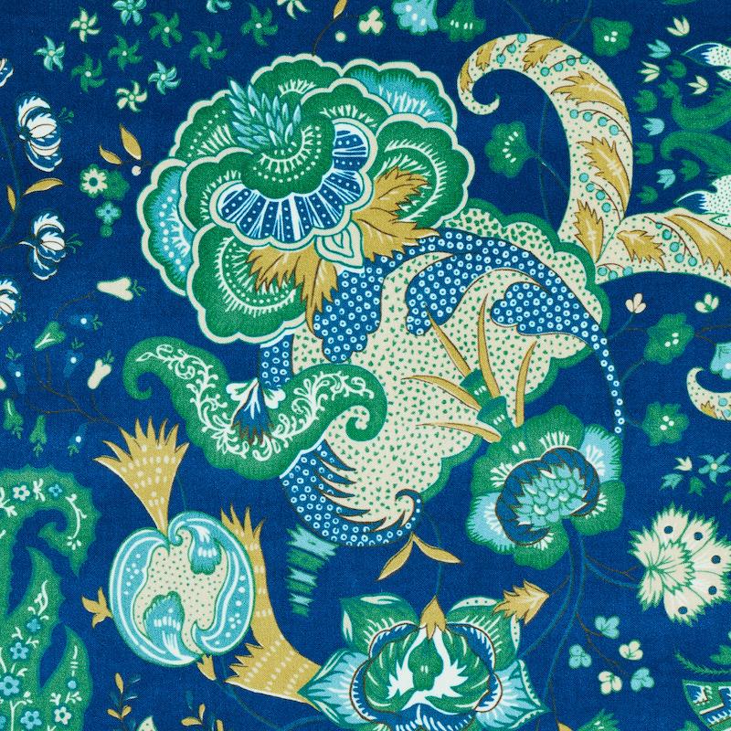 Schumacher Majorelle Velvet Blue Fabric