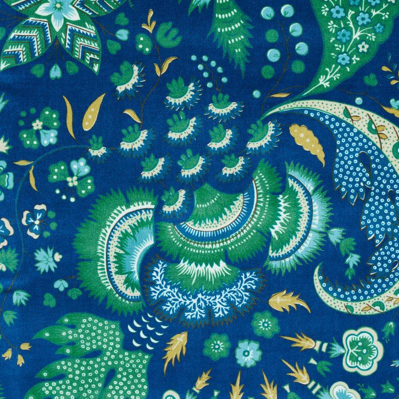 Schumacher Majorelle Velvet Blue Fabric