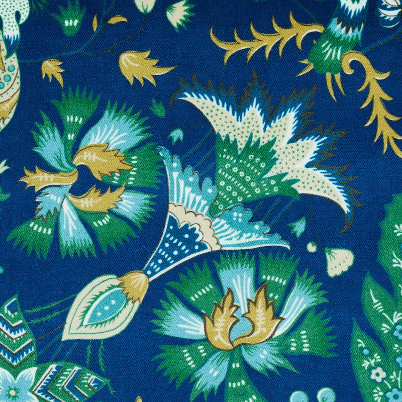 Schumacher Majorelle Velvet Blue Fabric