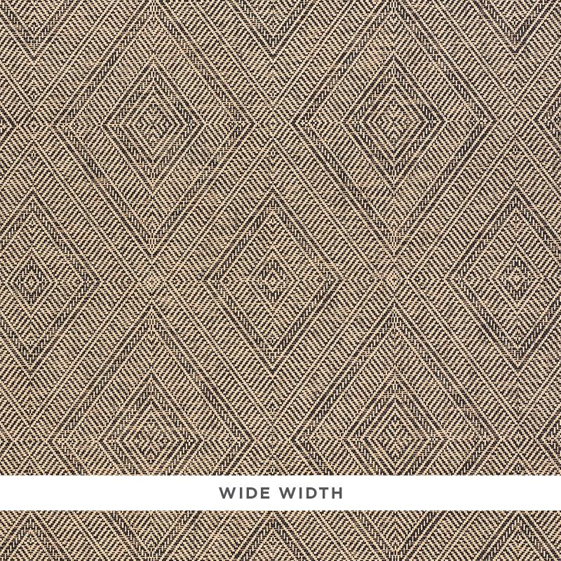 Schumacher Tortola Paperweave Carbon Wallpaper