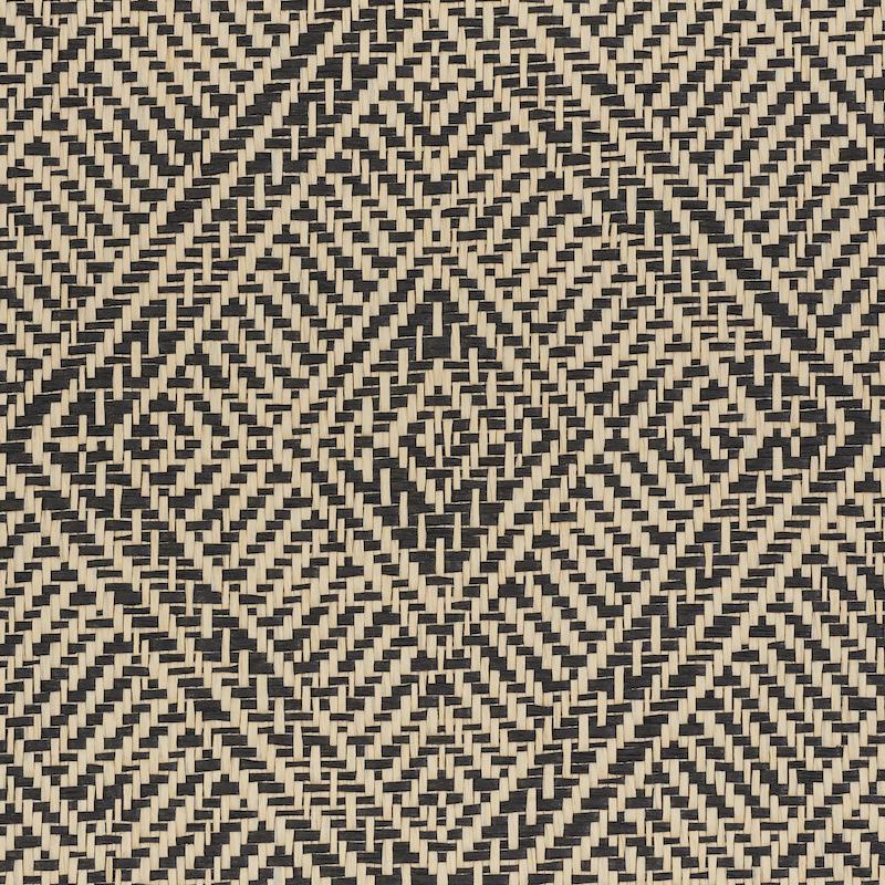 Schumacher Tortola Paperweave Carbon Wallpaper