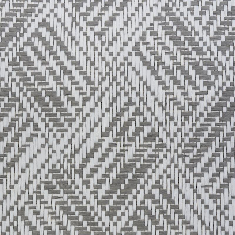 Schumacher Ashberg Paperweave Grey Wallpaper