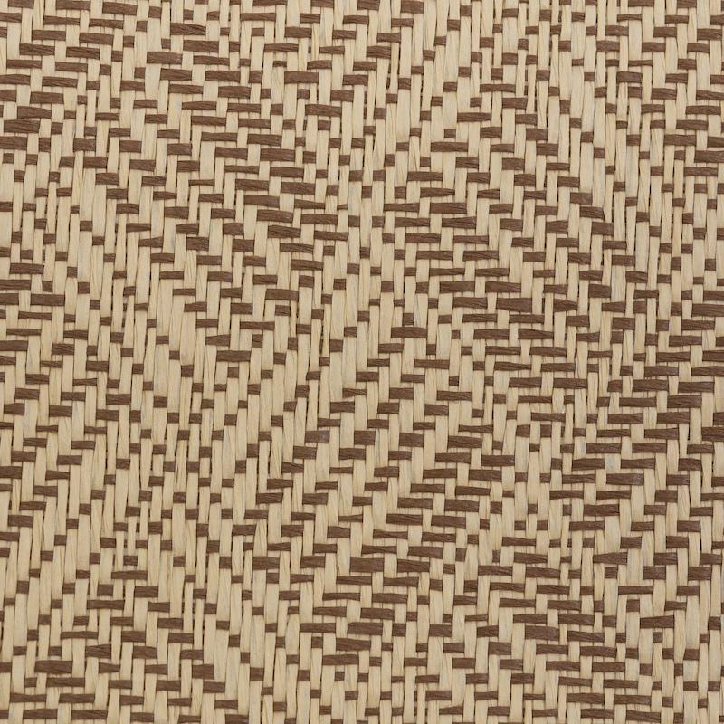 Schumacher Ashberg Paperweave Brown Wallpaper