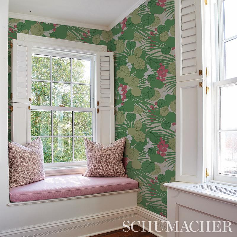 Schumacher Sea Grapes Palm Wallpaper