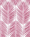 Seabrook Paradise Palm Cerise Pink Wallpaper